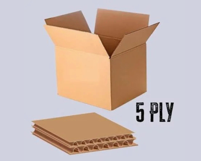 4x4x4 Inch 5Ply Brown - 50 Box