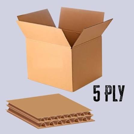 2x2x2 Inch 5Ply Brown - 50 Box